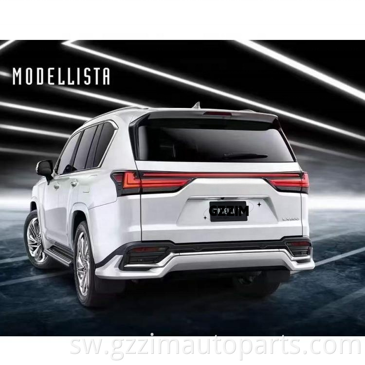 Modellista mbele ya plastiki & nyuma ya mwili bumper kit kwa LX600 2022